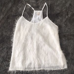 JCrew Flirty Ivory Tank